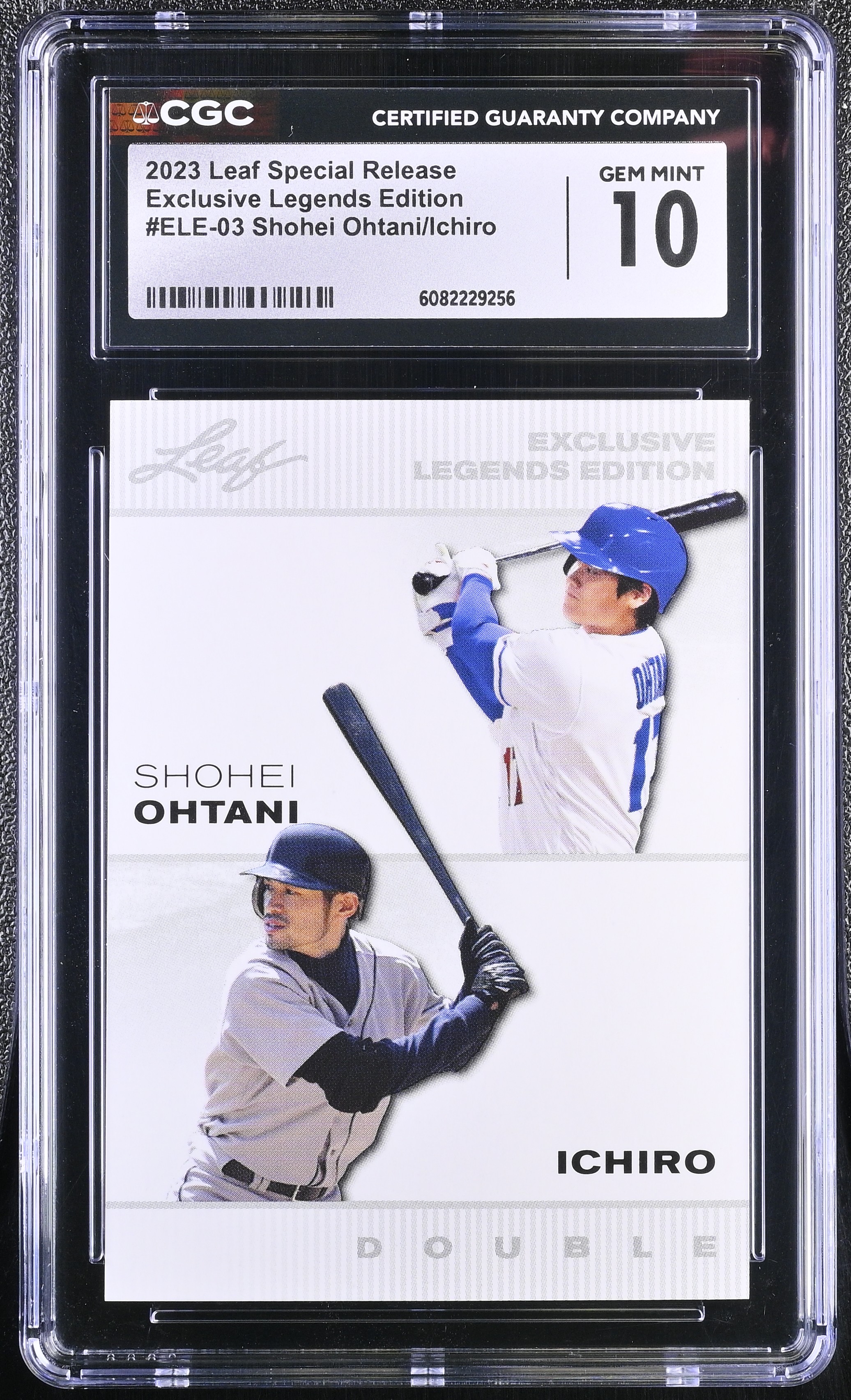 Shohei Ohtani/Ichiro 2023 Leaf Special Release Exclusive Legends Edition #03 (CGC 10) at PristineAuction.com Shohei Ohtani/Ichiro 2023 Leaf Special Release Exclusive Legends Edition #03 (CGC 10) at PristineAuction.com