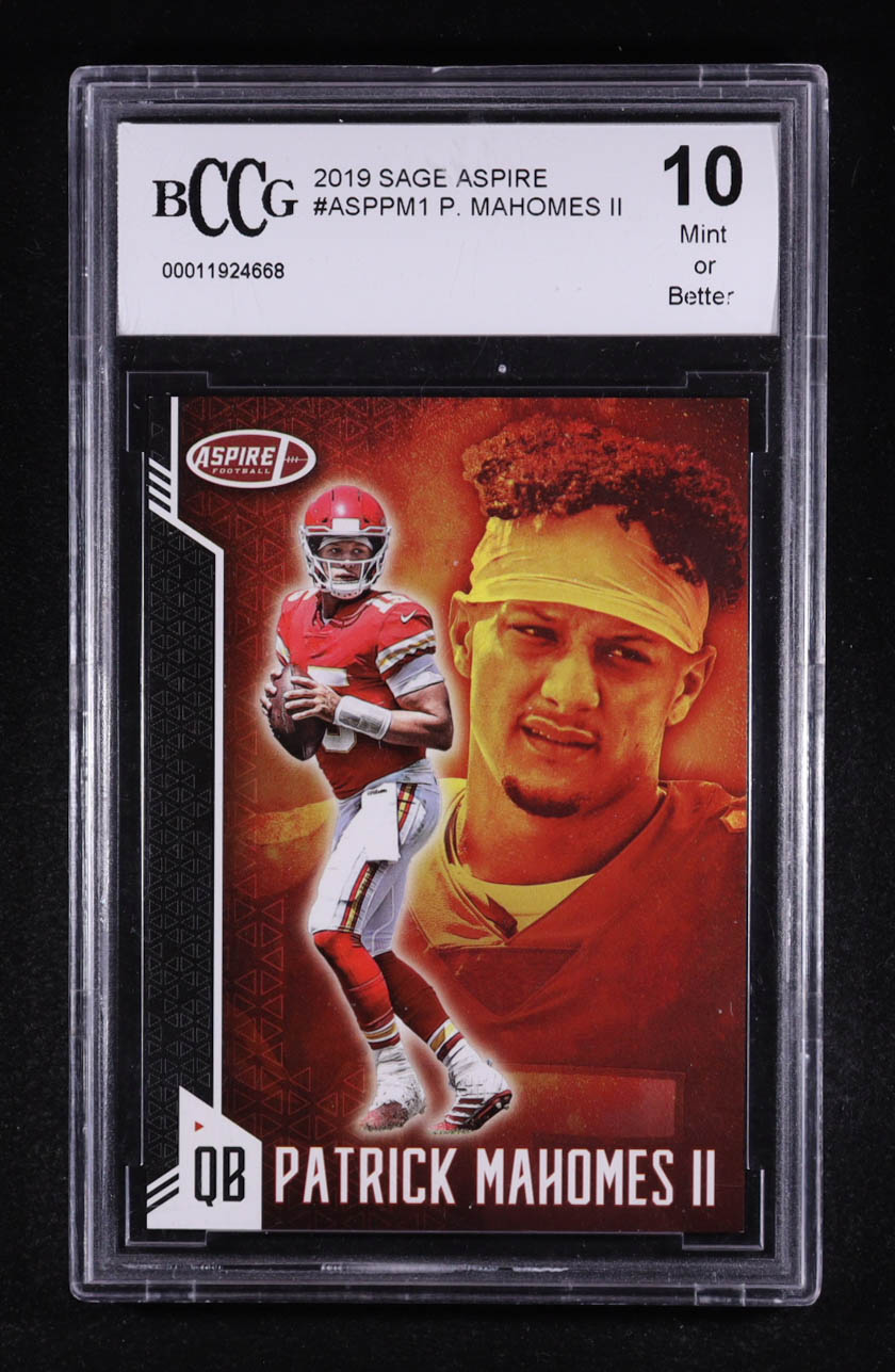 Patrick Mahomes II 2019 SAGE Aspire #ASPPM1 (BCCG 10) at PristineAuction.com Patrick Mahomes II 2019 SAGE Aspire #ASPPM1 (BCCG 10) at PristineAuction.com