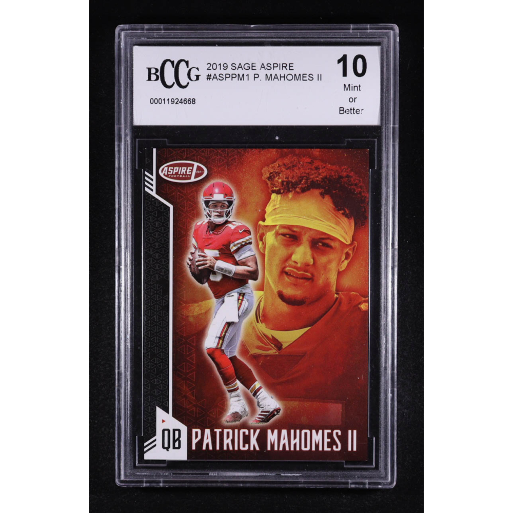 Patrick Mahomes II 2019 SAGE Aspire #ASPPM1 (BCCG 10) at PristineAuction.com
