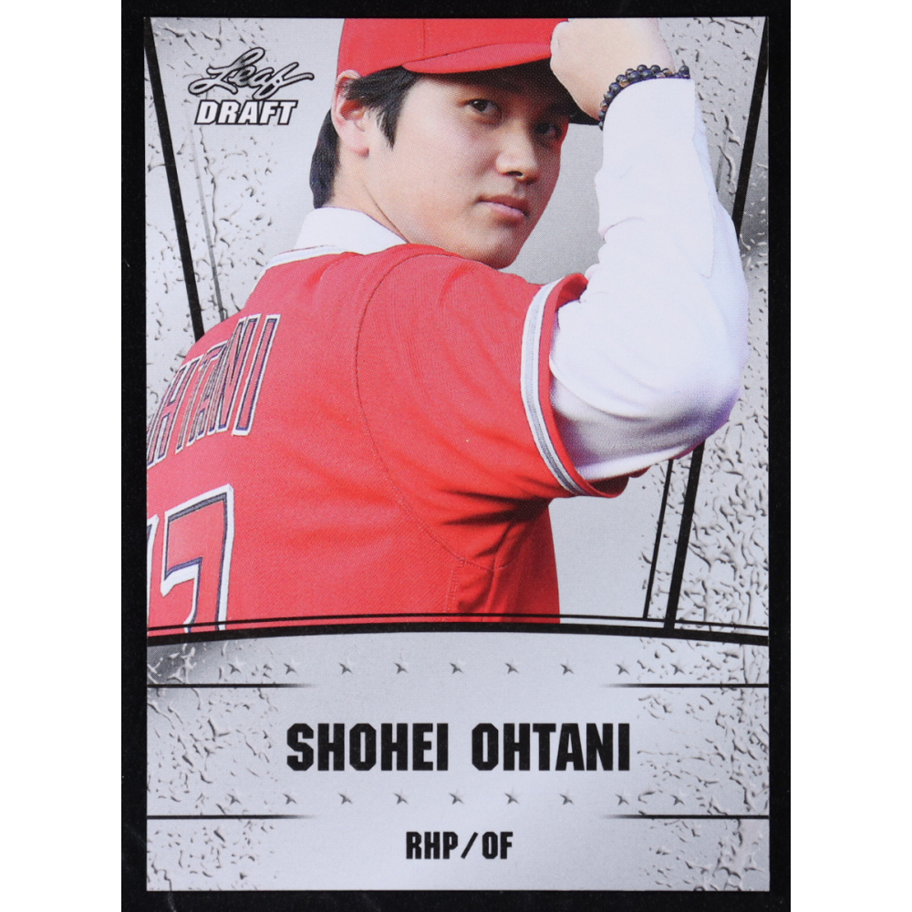 Shohei Ohtani 2018 Leaf Ohtani Draft Silver #DS01 RC at PristineAuction.com