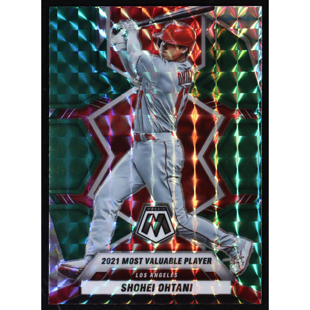 Shohei Ohtani 2022 Panini Mosaic Mosaic Green AW #281 at PristineAuction.com