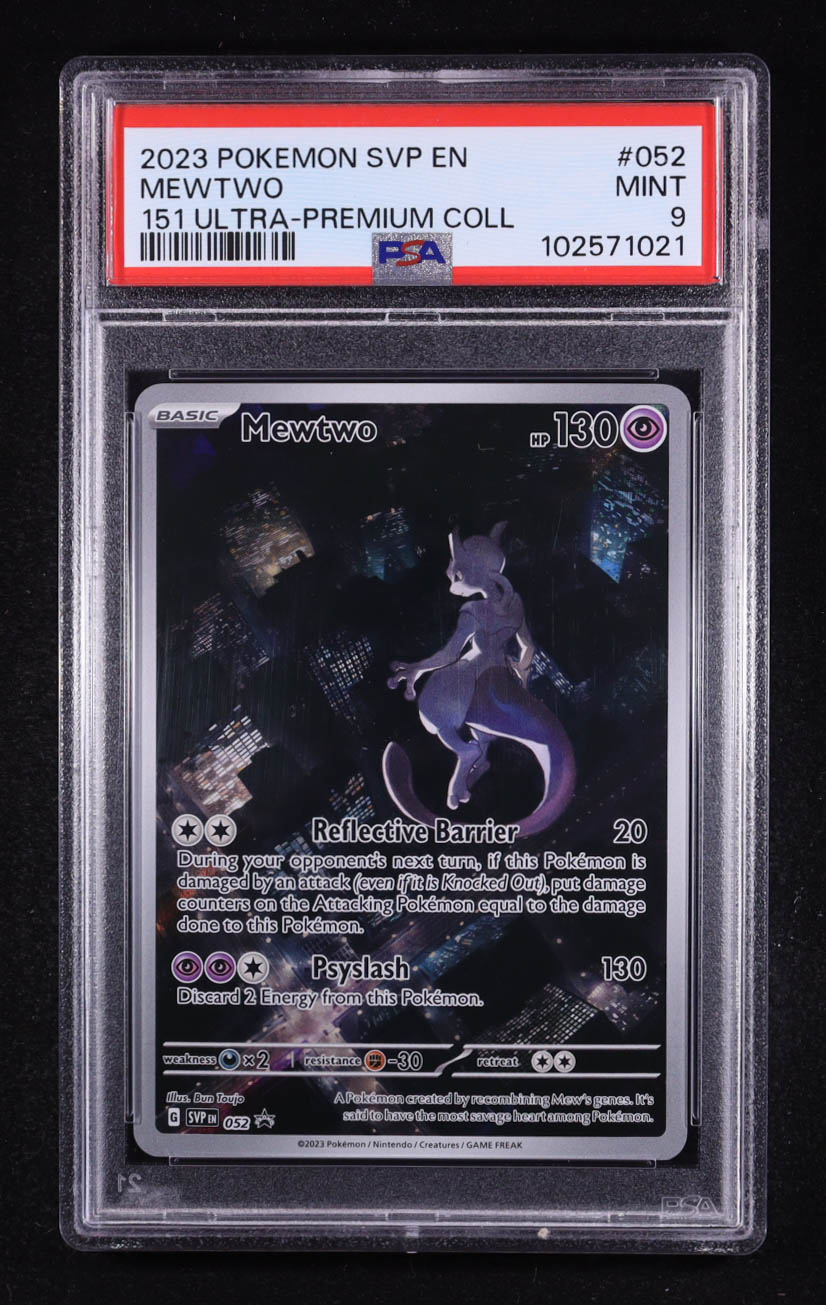 Mewtwo 2023 Pokemon Scarlet & Violet Promos #52 Holo (PSA 9) at PristineAuction.com Mewtwo 2023 Pokemon Scarlet & Violet Promos #52 Holo (PSA 9) at PristineAuction.com