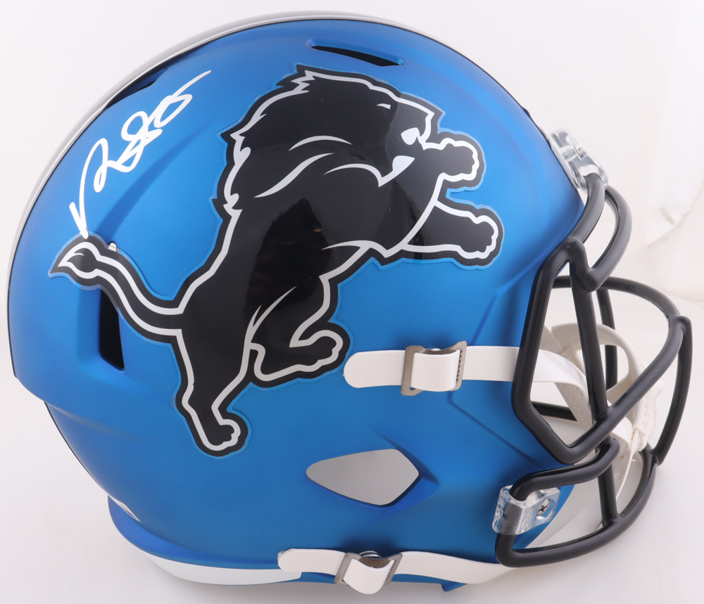 David Montgomery Signed Lions Full-Size Speed Helmet (Beckett) at PristineAuction.com David Montgomery Signed Lions Full-Size Speed Helmet (Beckett) at PristineAuction.com