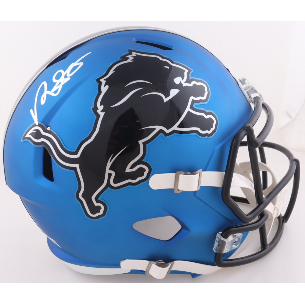 David Montgomery Signed Lions Full-Size Speed Helmet (Beckett) at PristineAuction.com