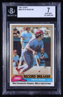 Pete Rose 1981 Topps #205 RB (BGS 7) at PristineAuction.com