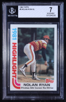 Nolan Ryan 1982 Topps #5 HL (BGS 7) at PristineAuction.com
