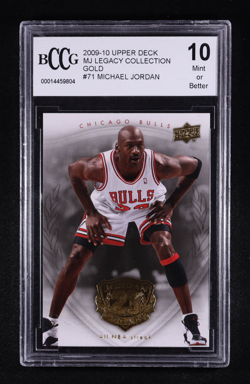 Michael Jordan 2009-10 Upper Deck Michael Jordan Legacy Collection Gold #71 (BCCG 10) at PristineAuction.com Michael Jordan 2009-10 Upper Deck Michael Jordan Legacy Collection Gold #71 (BCCG 10) at PristineAuction.com