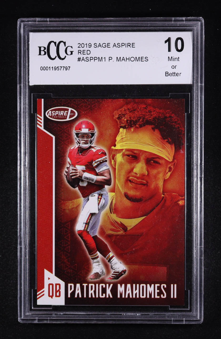 Patrick Mahomes II 2019 SAGE Aspire #ASPPM1 (BCCG 10) at PristineAuction.com Patrick Mahomes II 2019 SAGE Aspire #ASPPM1 (BCCG 10) at PristineAuction.com