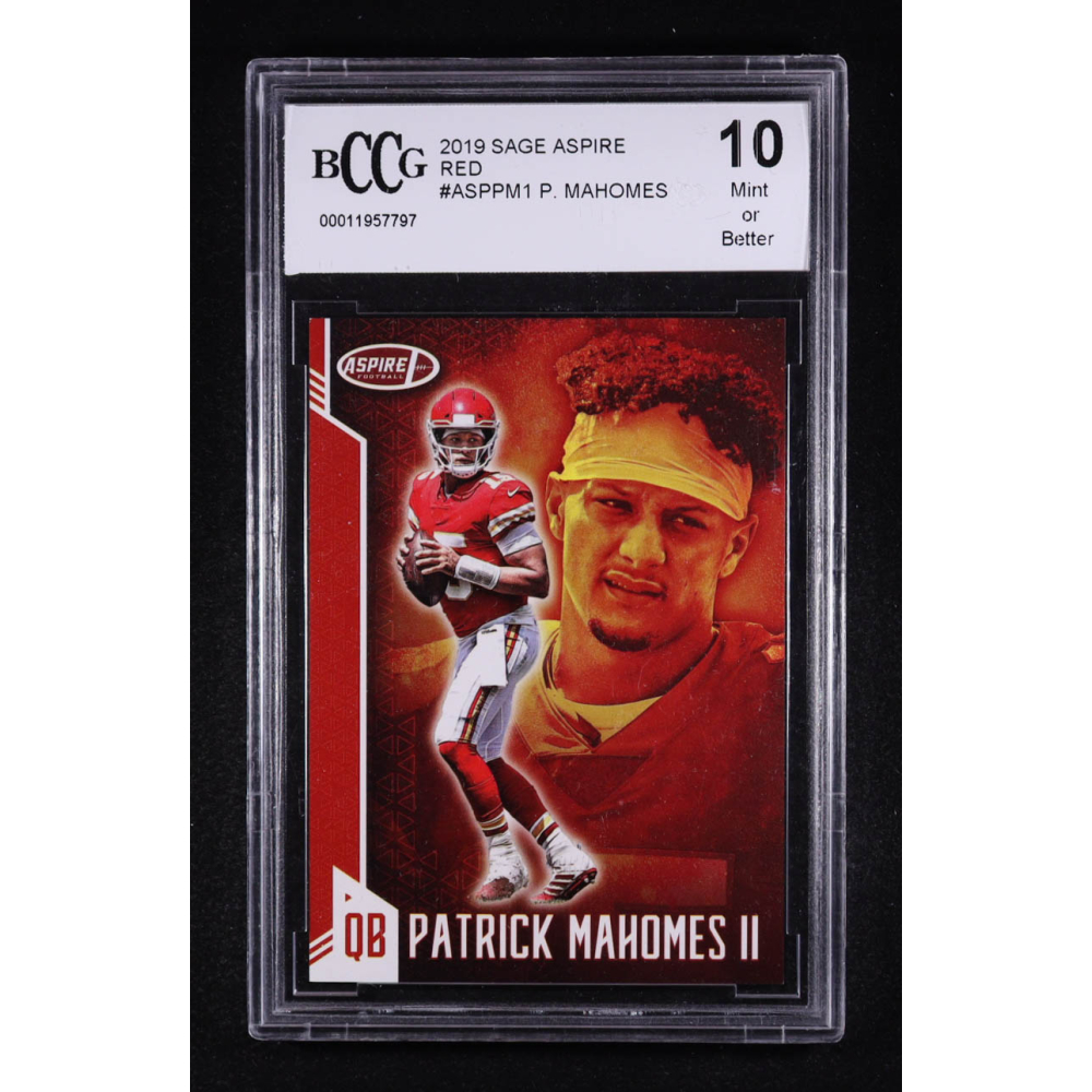 Patrick Mahomes II 2019 SAGE Aspire #ASPPM1 (BCCG 10) at PristineAuction.com