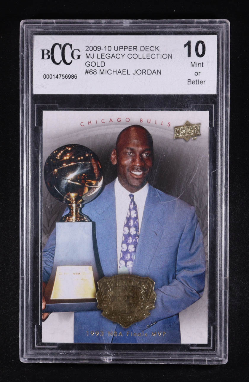 Michael Jordan 2009-10 Upper Deck Michael Jordan Legacy Collection Gold #68 (BCCG 10) at PristineAuction.com Michael Jordan 2009-10 Upper Deck Michael Jordan Legacy Collection Gold #68 (BCCG 10) at PristineAuction.com