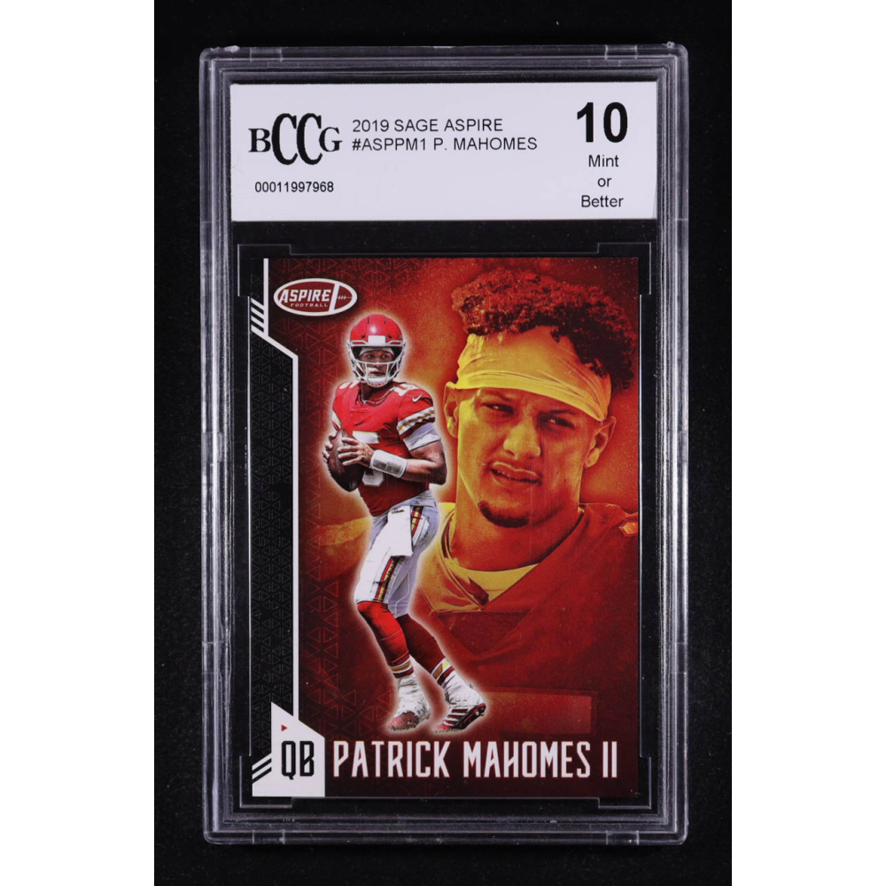 Patrick Mahomes II 2019 SAGE Aspire #ASPPM1 (BCCG 10) at PristineAuction.com