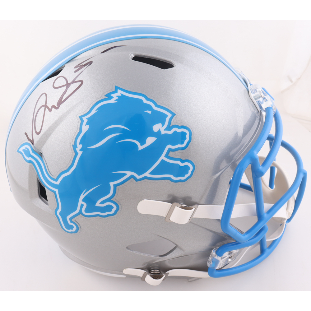 David Montgomery Signed Lions Full-Size Speed Helmet (Beckett) at PristineAuction.com