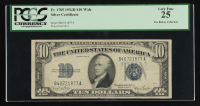1934-D $10 Ten Dollar Silver Certificate Legal Tender U.S. Bank Note (PCGS Very Fine 25) at PristineAuction.com