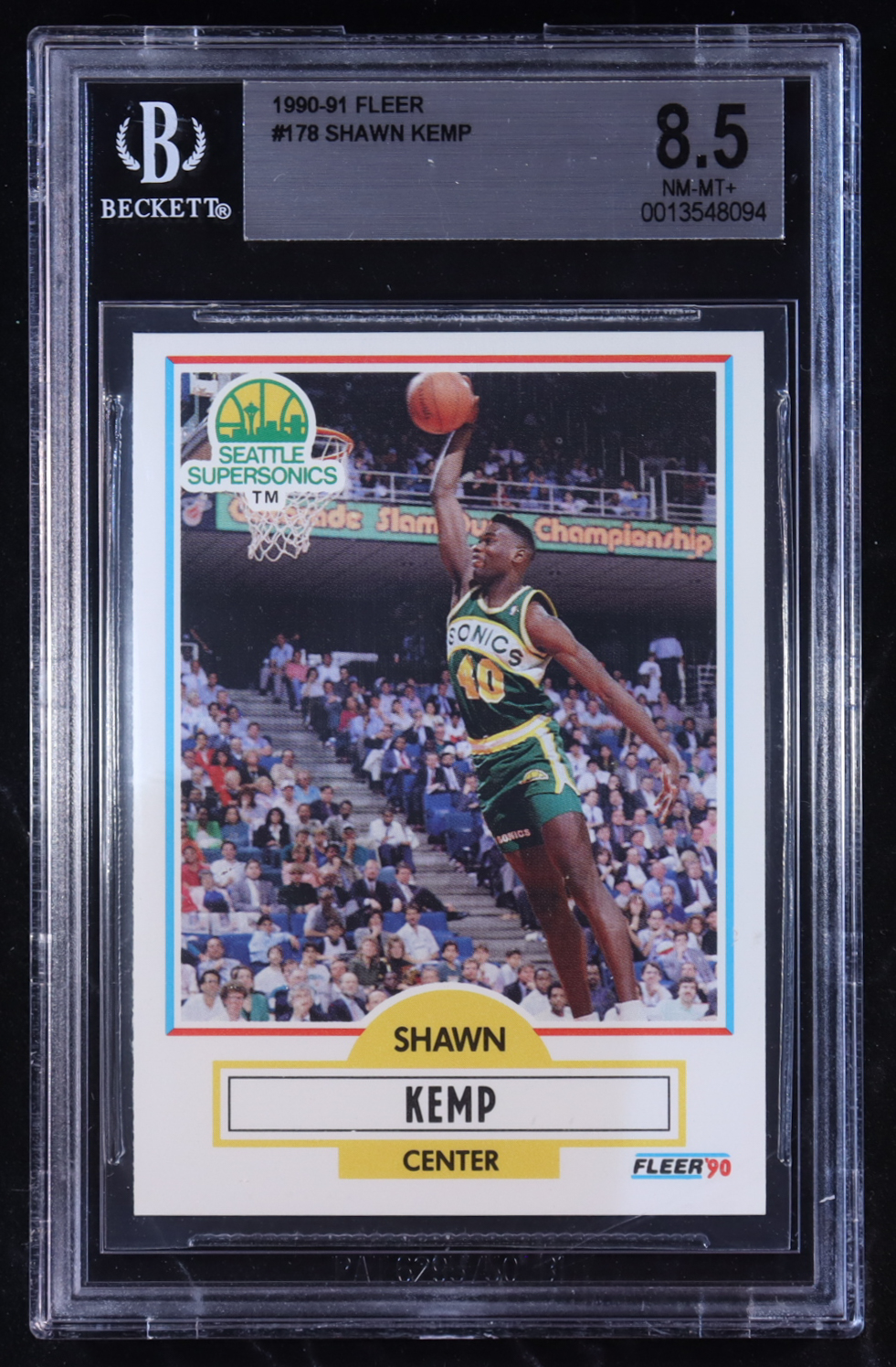 Shawn Kemp 1990-91 Fleer #178 RC (BGS 8.5) at PristineAuction.com Shawn Kemp 1990-91 Fleer #178 RC (BGS 8.5) at PristineAuction.com