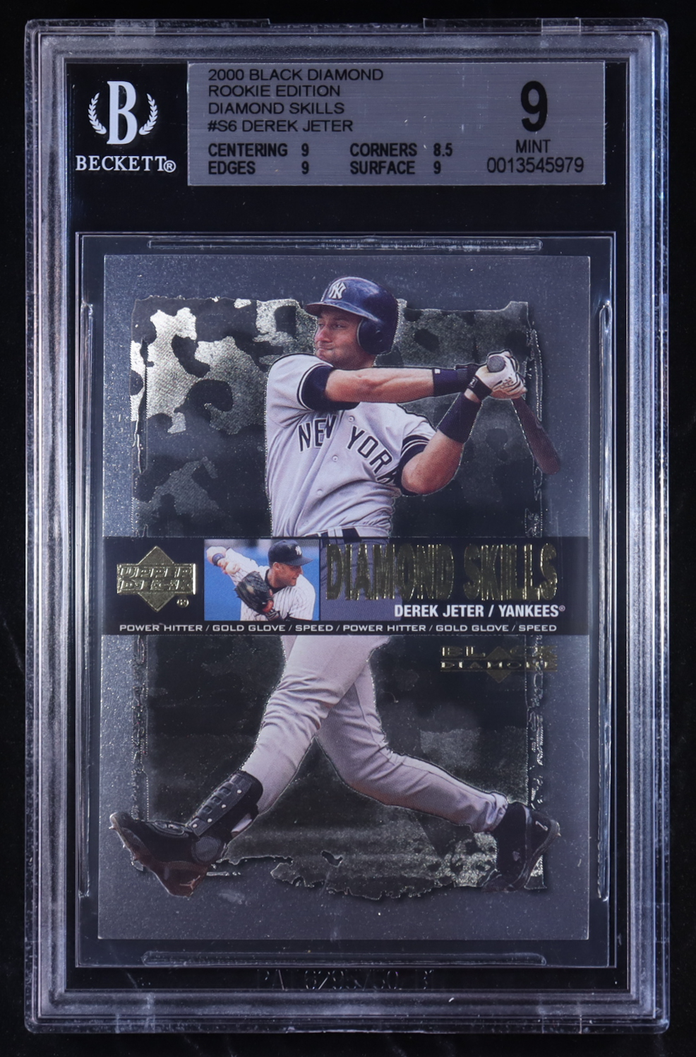 Derek Jeter 2000 Black Diamond Rookie Edition Diamond Skills #S6 (BGS 9) at PristineAuction.com Derek Jeter 2000 Black Diamond Rookie Edition Diamond Skills #S6 (BGS 9) at PristineAuction.com