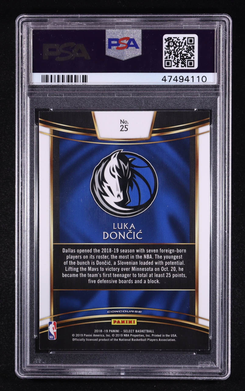 Luka Doncic 2018-19 Select #25 RC (PSA 10) at PristineAuction.com Luka Doncic 2018-19 Select #25 RC (PSA 10) at PristineAuction.com