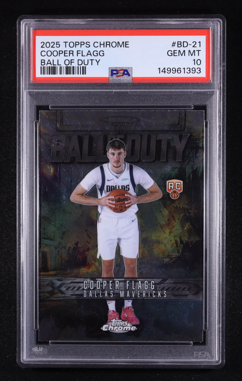 Cooper Flagg 2025-26 Topps Chrome Ball of Duty #BD21 RC (PSA 10) at PristineAuction.com Cooper Flagg 2025-26 Topps Chrome Ball of Duty #BD21 RC (PSA 10) at PristineAuction.com