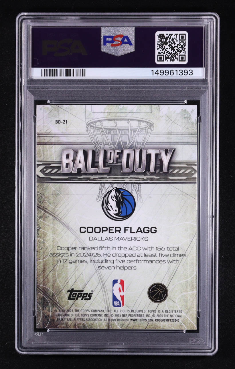 Cooper Flagg 2025-26 Topps Chrome Ball of Duty #BD21 RC (PSA 10) at PristineAuction.com Cooper Flagg 2025-26 Topps Chrome Ball of Duty #BD21 RC (PSA 10) at PristineAuction.com