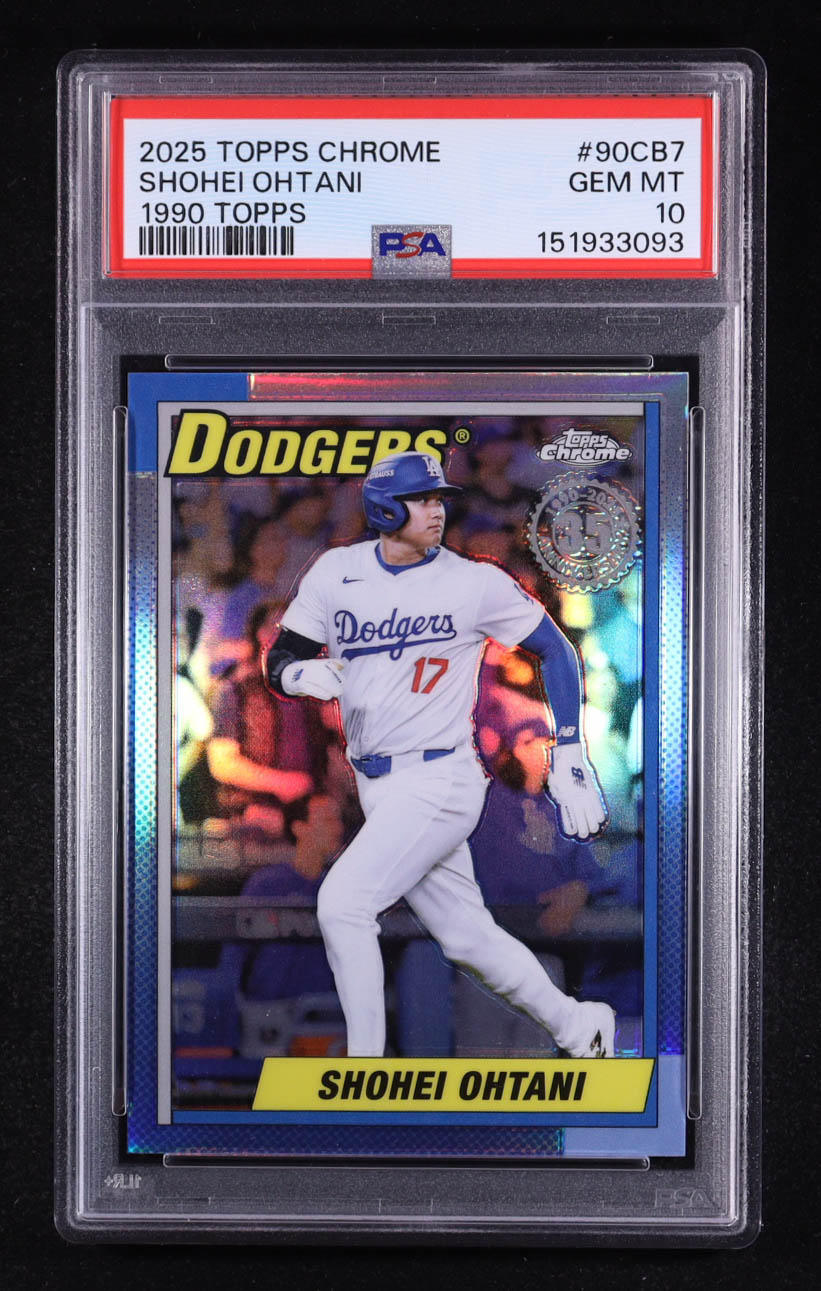 Shohei Ohtani 2025 Topps Chrome '90 Topps #90CB7 (PSA 10) at PristineAuction.com Shohei Ohtani 2025 Topps Chrome '90 Topps #90CB7 (PSA 10) at PristineAuction.com
