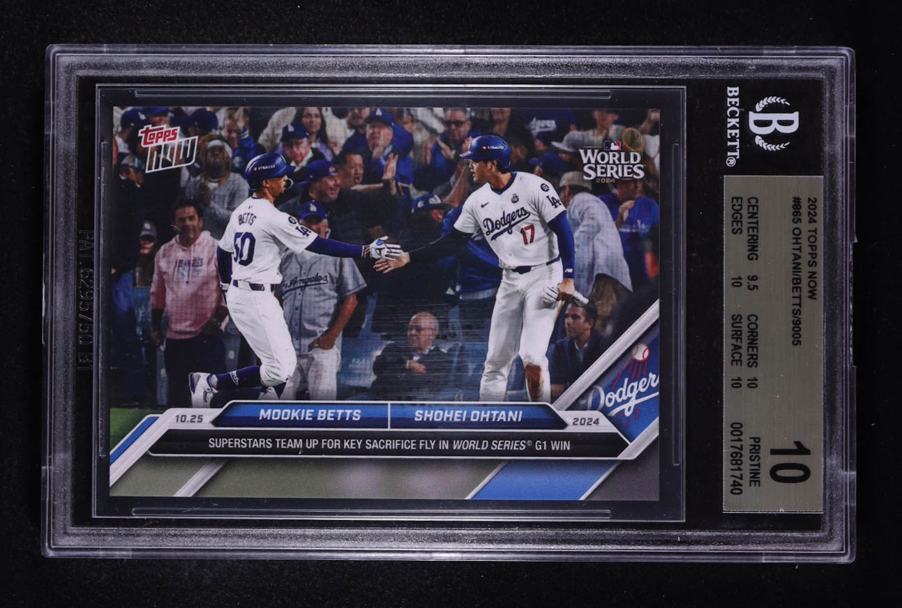 Mookie Betts / Shohei Ohtani 2024 Topps Now #865 (BGS 10) at PristineAuction.com Mookie Betts / Shohei Ohtani 2024 Topps Now #865 (BGS 10) at PristineAuction.com