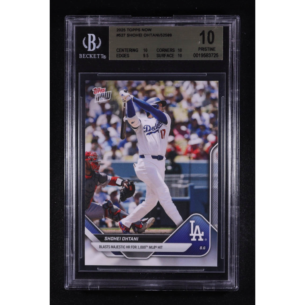 Shohei Ohtani 2025 Topps Now #527 (BGS 10) at PristineAuction.com