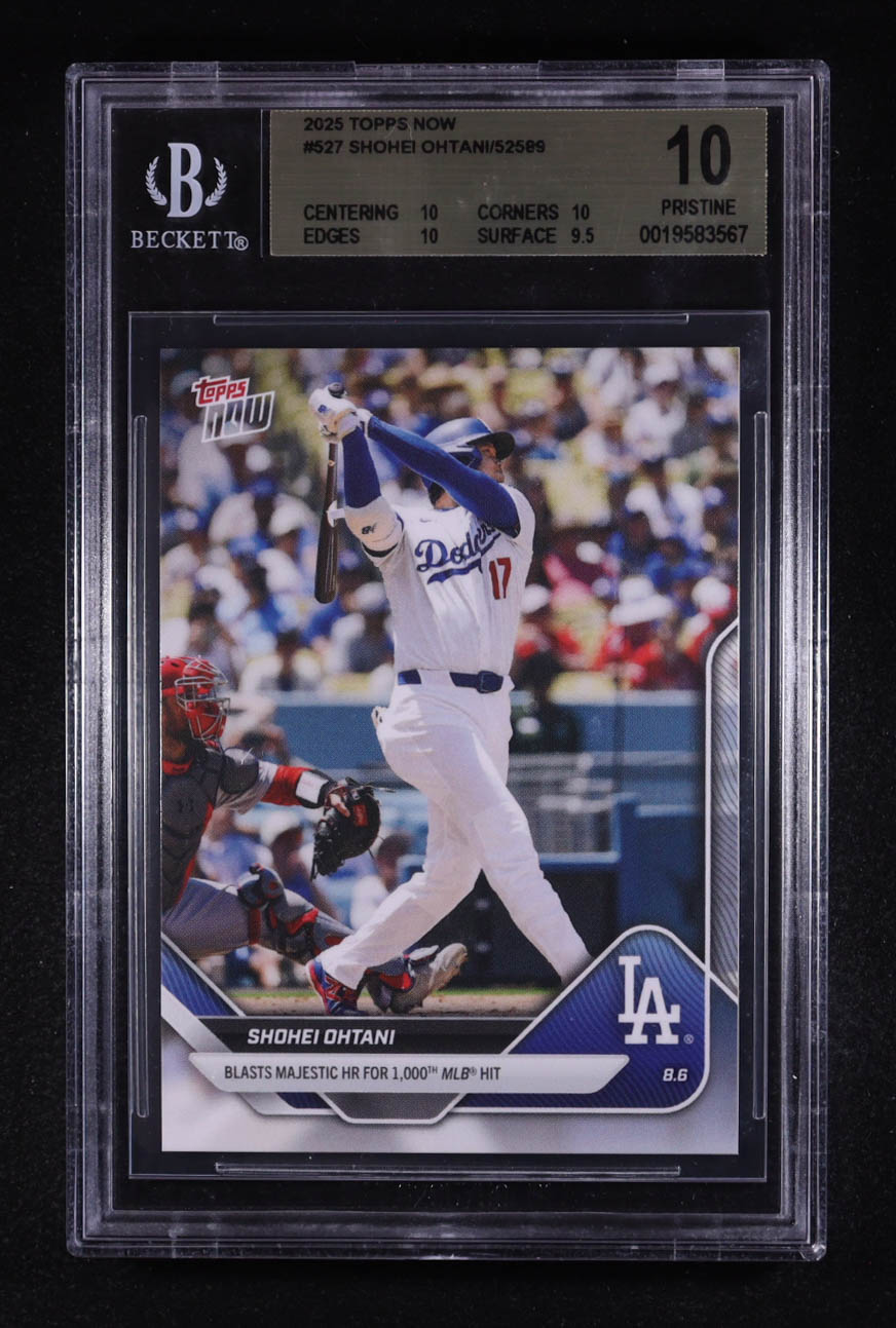 Shohei Ohtani 2025 Topps Now #527 (BGS 10) at PristineAuction.com Shohei Ohtani 2025 Topps Now #527 (BGS 10) at PristineAuction.com