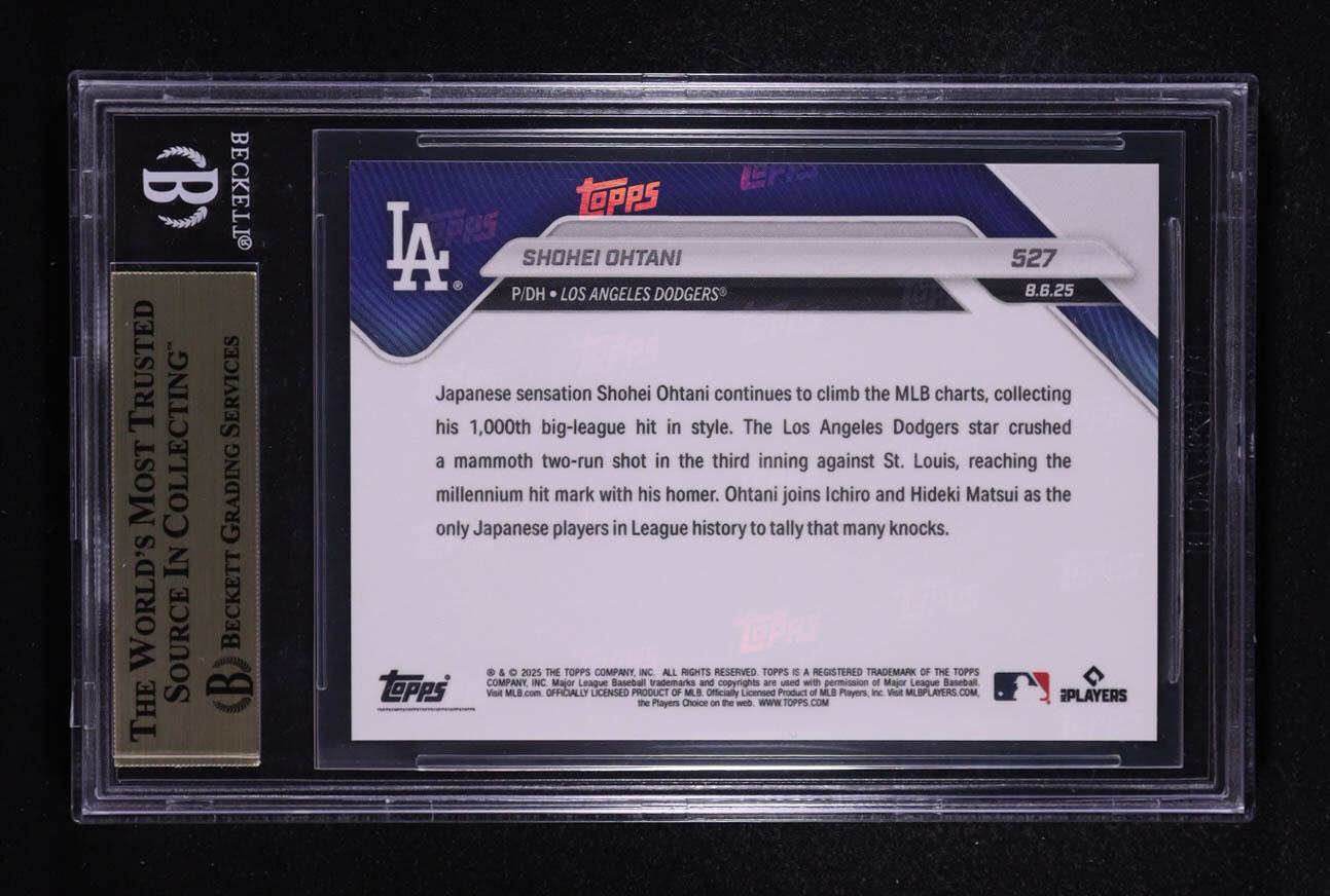 Shohei Ohtani 2025 Topps Now #527 (BGS 10) at PristineAuction.com Shohei Ohtani 2025 Topps Now #527 (BGS 10) at PristineAuction.com