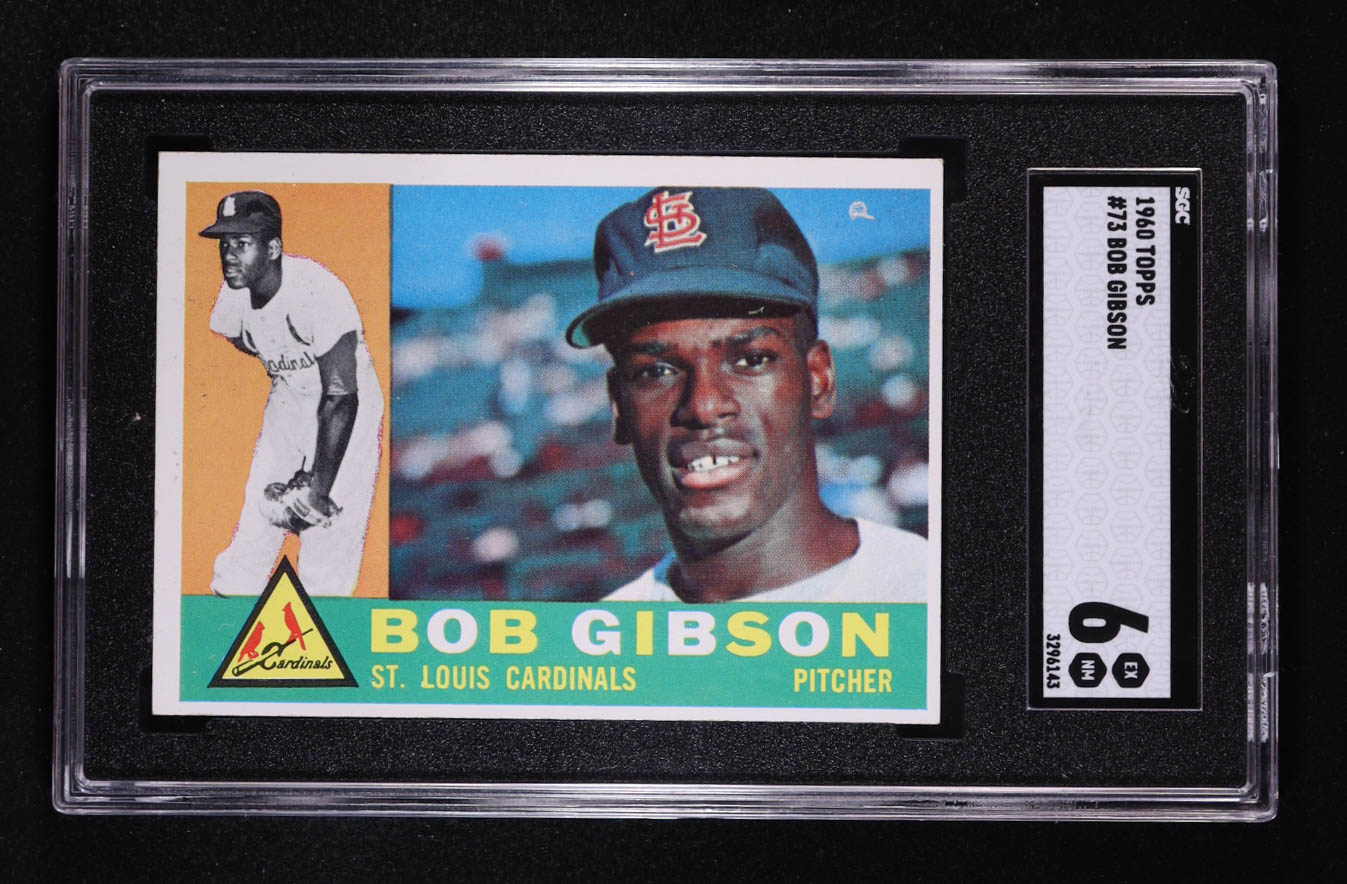 Bob Gibson 1960 Topps #73 (SGC 6) at PristineAuction.com Bob Gibson 1960 Topps #73 (SGC 6) at PristineAuction.com