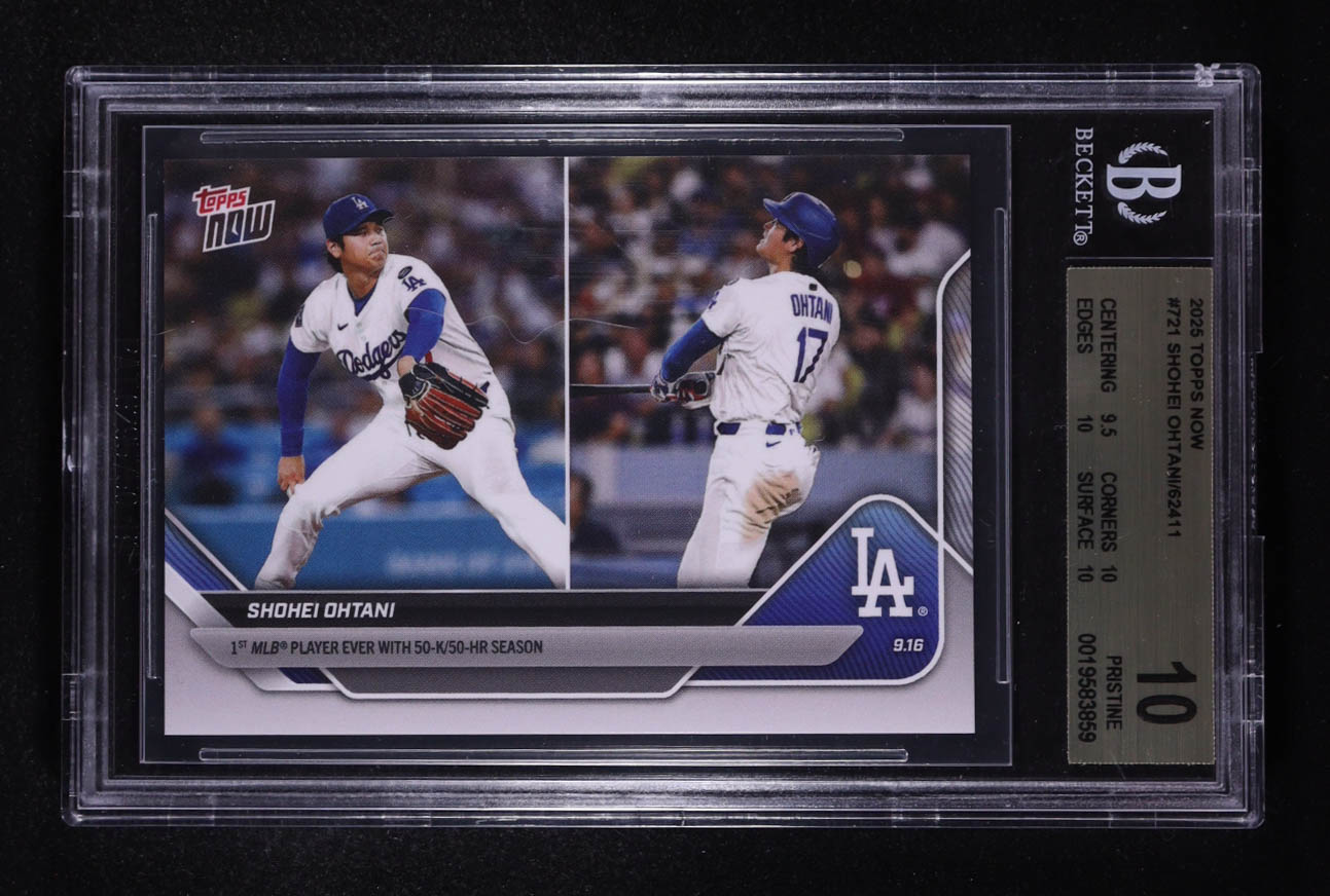 Shohei Ohtani 2025 Topps Now #721 (BGS 10) at PristineAuction.com Shohei Ohtani 2025 Topps Now #721 (BGS 10) at PristineAuction.com