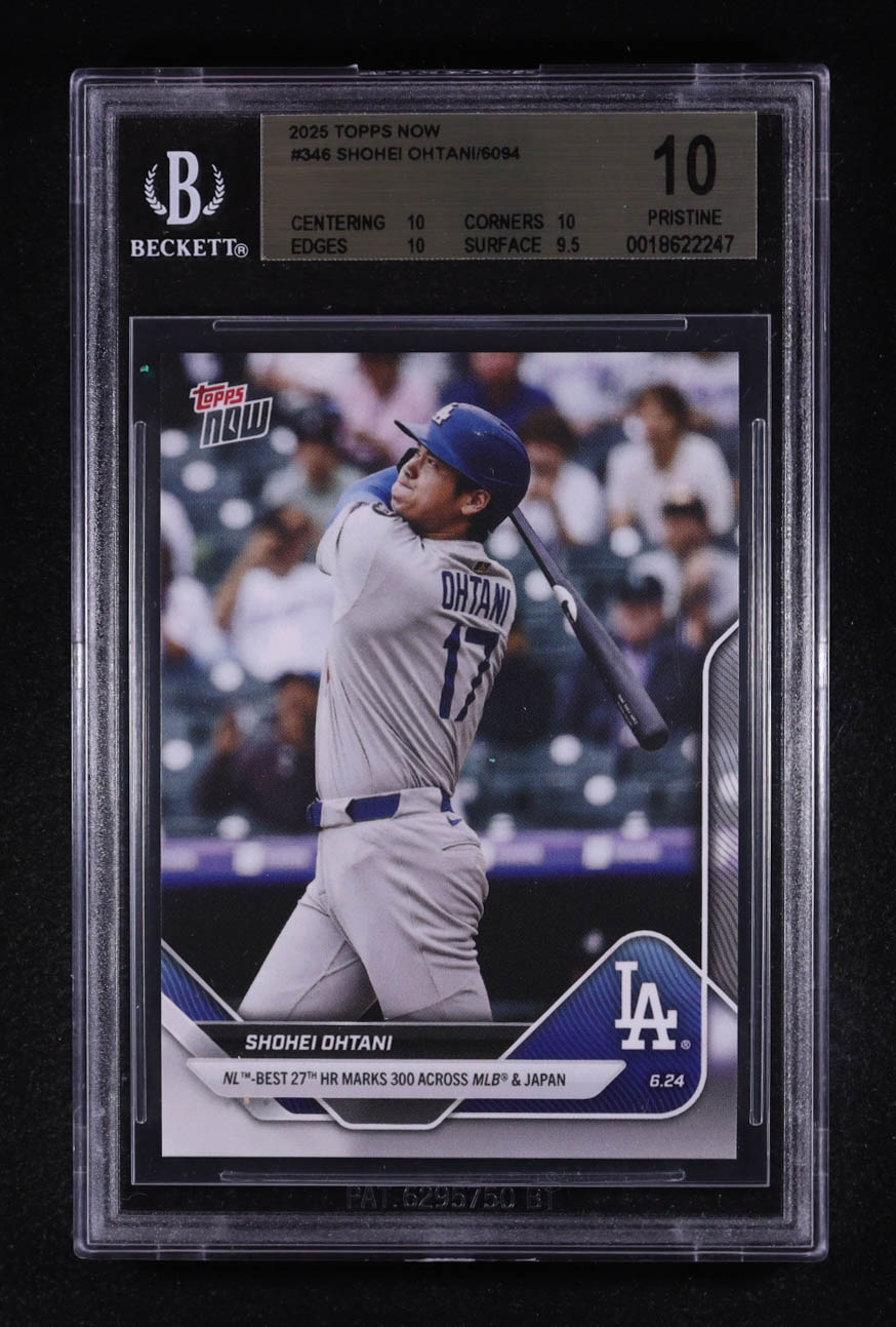 Shohei Ohtani 2025 Topps Now #346 (BGS 10) at PristineAuction.com Shohei Ohtani 2025 Topps Now #346 (BGS 10) at PristineAuction.com