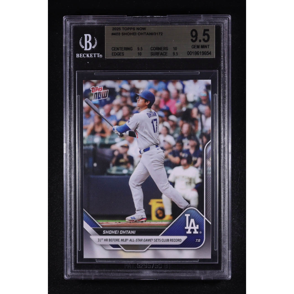 Shohei Ohtani 2025 Topps Now #403 (BGS 9.5) at PristineAuction.com