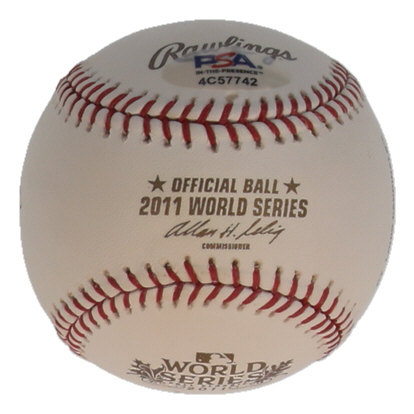Nolan Ryan Signed 2011 World Series Baseball (PSA) at PristineAuction.com Nolan Ryan Signed 2011 World Series Baseball (PSA) at PristineAuction.com