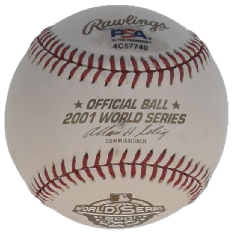 Nolan Ryan Signed 2001 World Series Baseball (PSA) at PristineAuction.com Nolan Ryan Signed 2001 World Series Baseball (PSA) at PristineAuction.com
