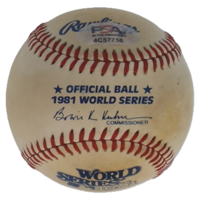 Nolan Ryan Signed 1981 World Series Baseball (PSA) at PristineAuction.com Nolan Ryan Signed 1981 World Series Baseball (PSA) at PristineAuction.com