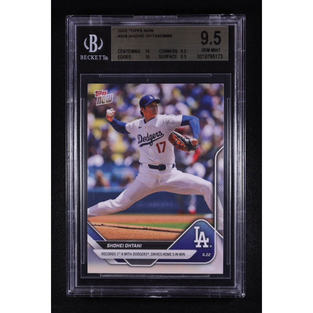 Shohei Ohtani 2025 Topps Now #338 (BGS 9.5) at PristineAuction.com