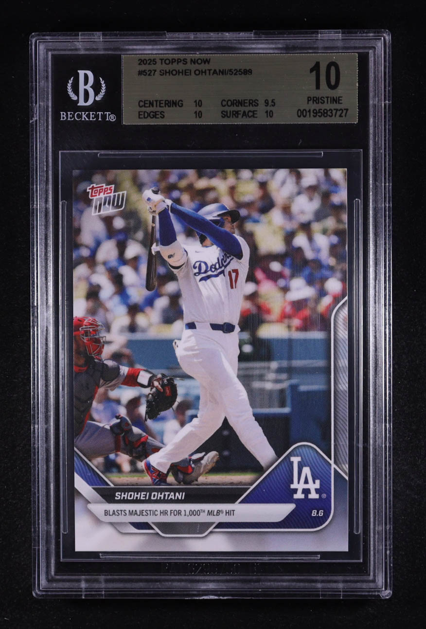 Shohei Ohtani 2025 Topps Now #527 (BGS 10) at PristineAuction.com Shohei Ohtani 2025 Topps Now #527 (BGS 10) at PristineAuction.com