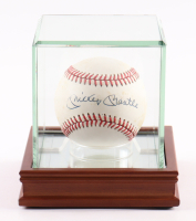 Mickey Mantle Signed OAL Baseball with Display Case (PSA) at PristineAuction.com