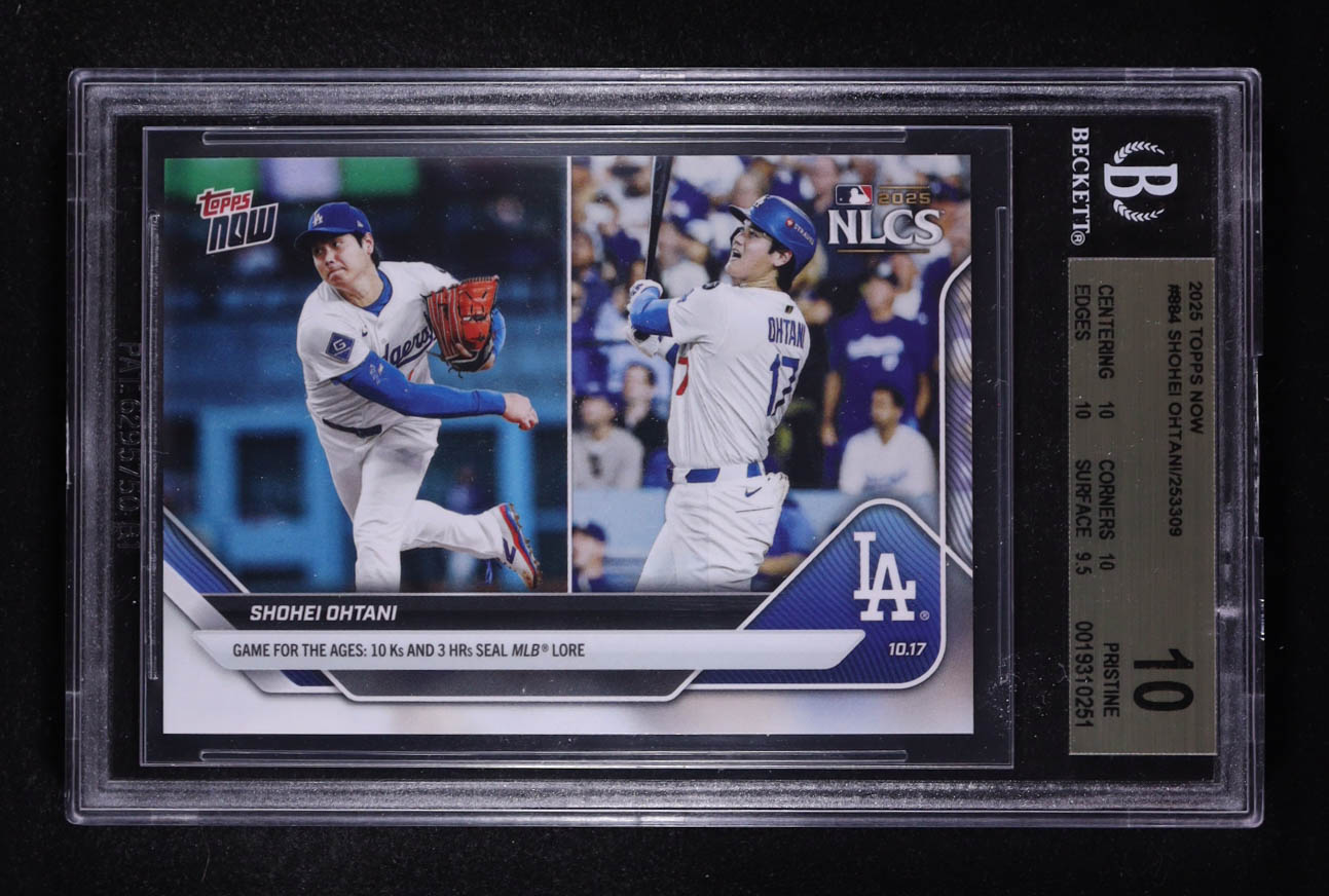 Shohei Ohtani 2025 Topps Now #884 (BGS 10) at PristineAuction.com Shohei Ohtani 2025 Topps Now #884 (BGS 10) at PristineAuction.com