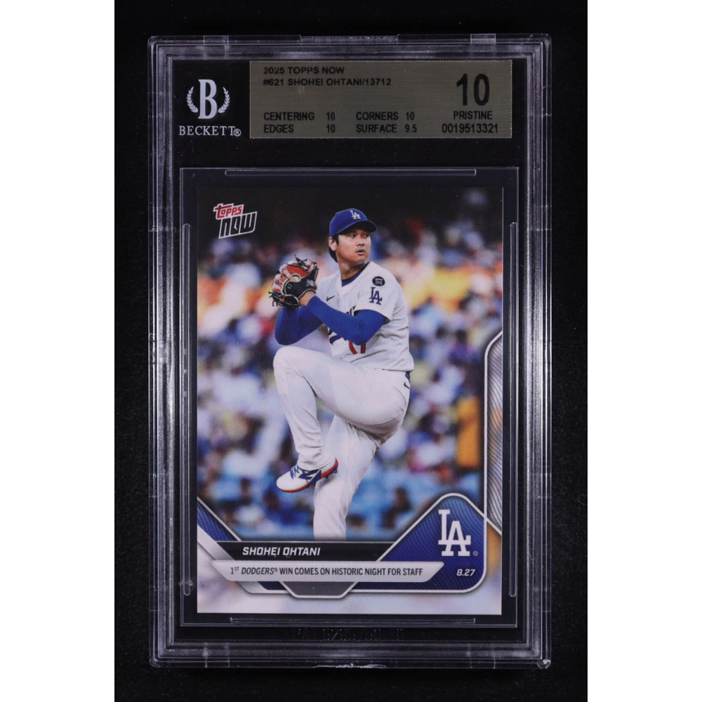 Shohei Ohtani 2025 Topps Now #621 (BGS 10) at PristineAuction.com