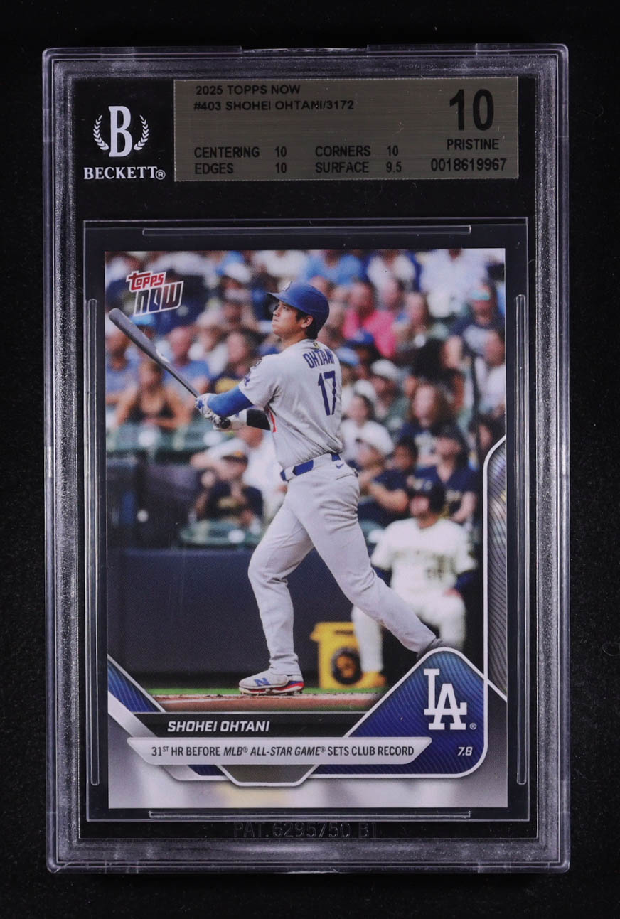 Shohei Ohtani 2025 Topps Now #403 (BGS 10) at PristineAuction.com Shohei Ohtani 2025 Topps Now #403 (BGS 10) at PristineAuction.com