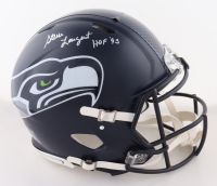Steve Largent Signed Seahawks Full-Size Authentic On-Field Speed Helmet Inscribed "HOF '95" (Fanatics) at PristineAuction.com