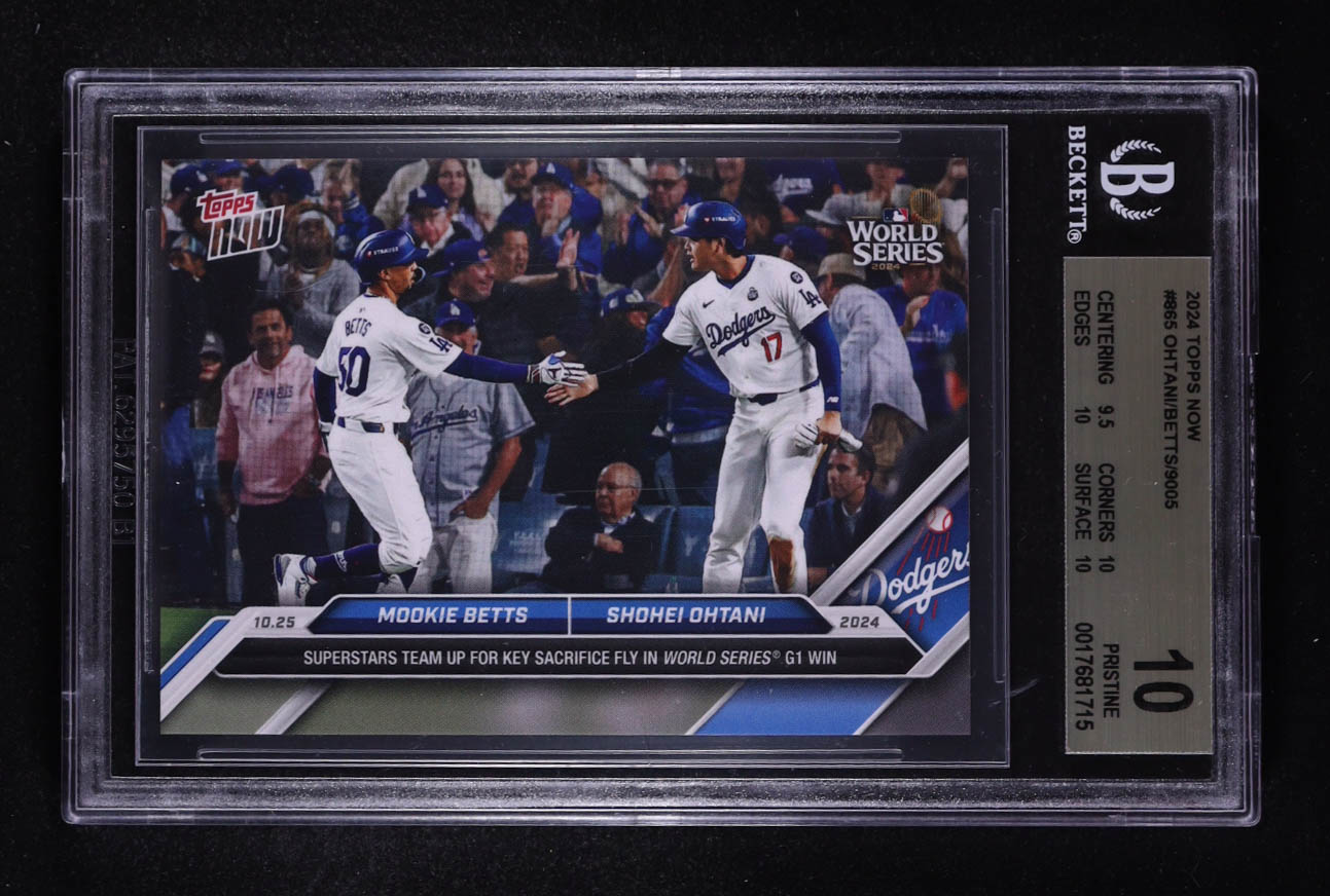Mookie Betts / Shohei Ohtani 2024 Topps Now #865 (BGS 10) at PristineAuction.com Mookie Betts / Shohei Ohtani 2024 Topps Now #865 (BGS 10) at PristineAuction.com
