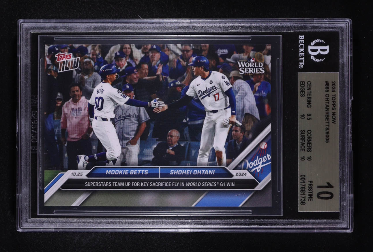 Mookie Betts / Shohei Ohtani 2024 Topps Now #865 (BGS 10) at PristineAuction.com Mookie Betts / Shohei Ohtani 2024 Topps Now #865 (BGS 10) at PristineAuction.com