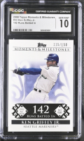Ken Griffey Jr. 2008 Topps Moments & Milestones 142 Runs Batted In #33 #115/150 (CGC 10) at PristineAuction.com