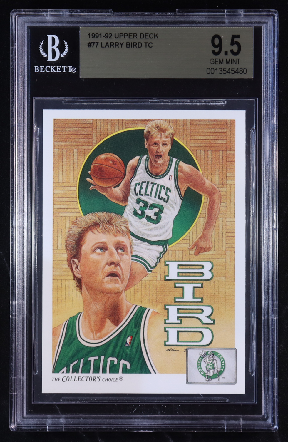 Larry Bird 1991-92 Upper Deck TC #77 (BGS 9.5) at PristineAuction.com Larry Bird 1991-92 Upper Deck TC #77 (BGS 9.5) at PristineAuction.com