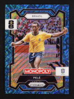 Pele 2026 Panini Prizm Monopoly World Cup Four Corners Blue Wave Prizms #16 at PristineAuction.com