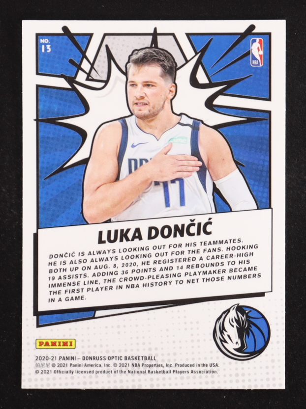 Luka Doncic 2020-21 Donruss Optic My House #13 at PristineAuction.com Luka Doncic 2020-21 Donruss Optic My House #13 at PristineAuction.com