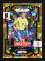 Rivaldo 2026 Panini Prizm Monopoly World Cup Gold Cracked Ice Prizims #21 at PristineAuction.com