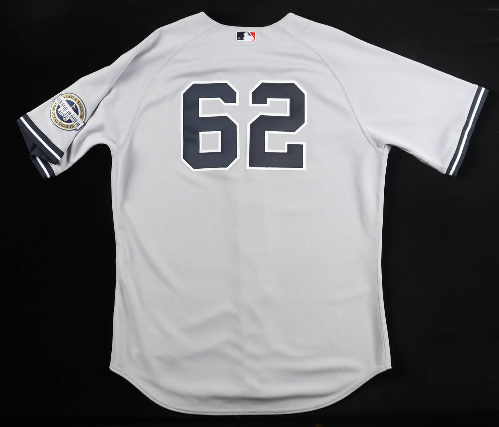 Joba Chamberlain Game-Issued Yankees Majestic Authentic Jersey With 2009 Inaugural Season Patch (Steiner) at PristineAuction.com Joba Chamberlain Game-Issued Yankees Majestic Authentic Jersey With 2009 Inaugural Season Patch (Steiner) at PristineAuction.com