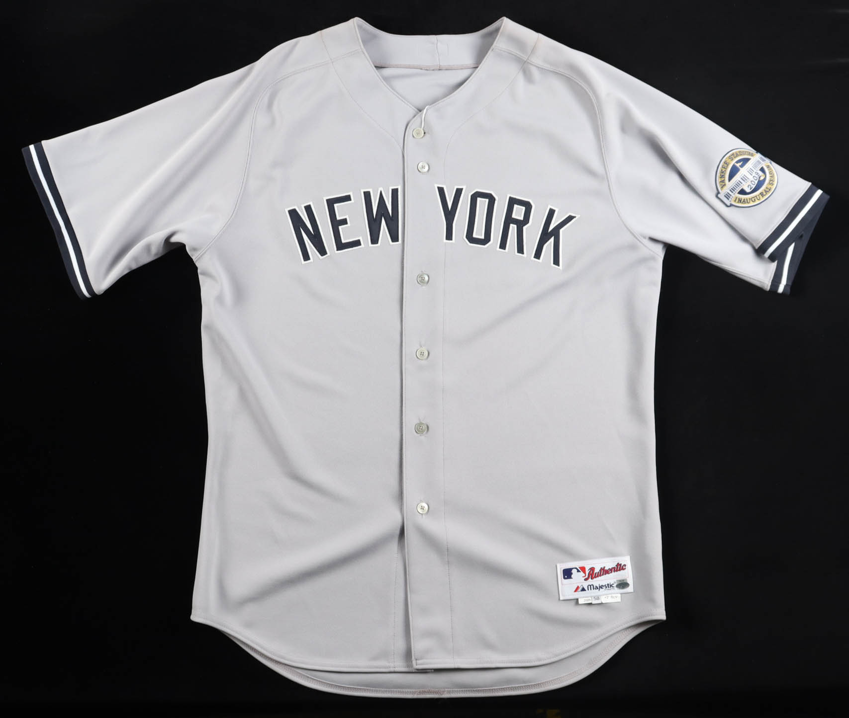 Joba Chamberlain Game-Issued Yankees Majestic Authentic Jersey With 2009 Inaugural Season Patch (Steiner) at PristineAuction.com Joba Chamberlain Game-Issued Yankees Majestic Authentic Jersey With 2009 Inaugural Season Patch (Steiner) at PristineAuction.com